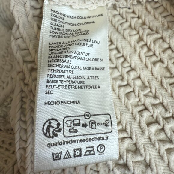 Free People Gabby Seamless Midi Dress Women's M/L Ivory Wet Plaster Textured NWT - Picture 15 of 16